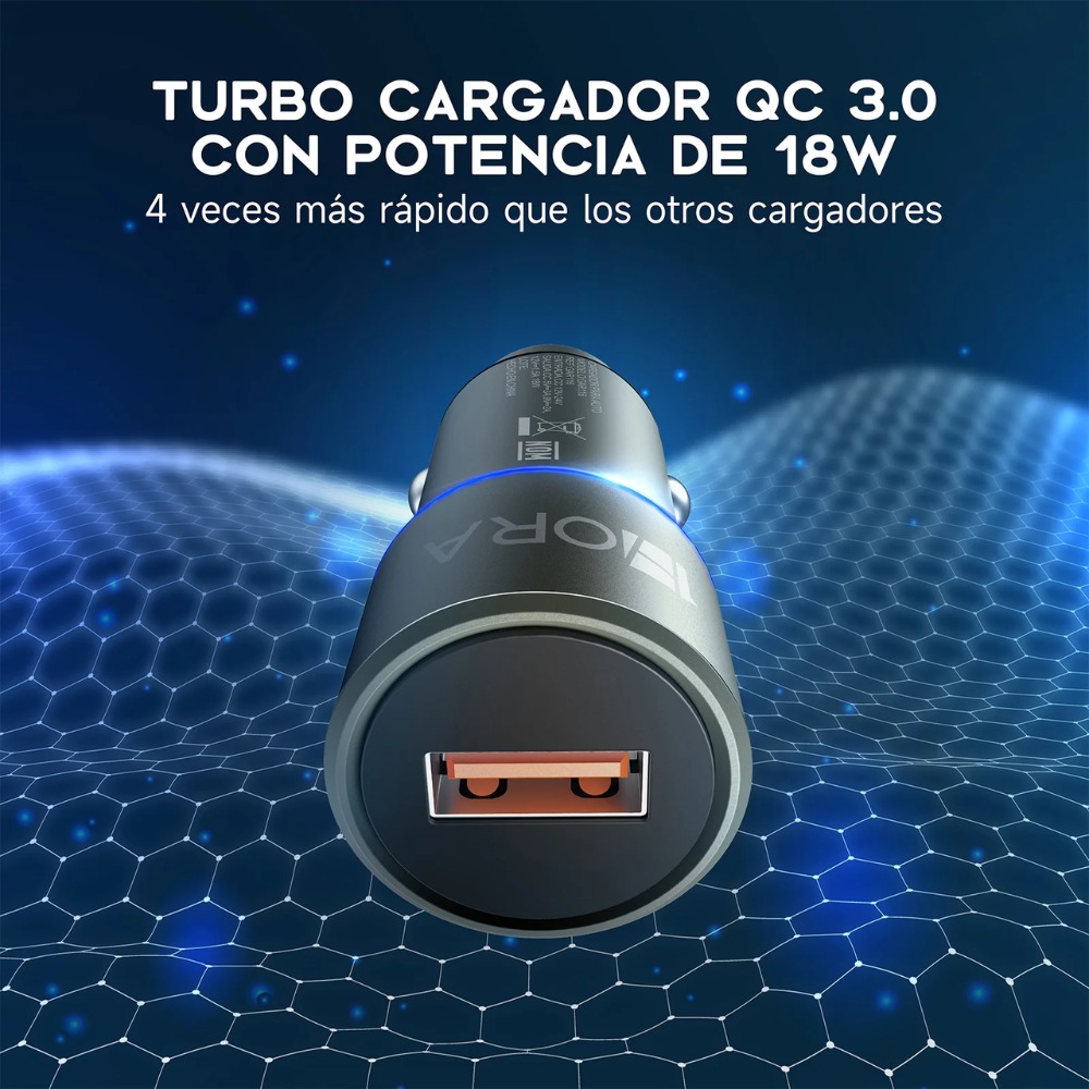 Miniatura 2 de Cargador 1hora Para Carro Puerto Usb